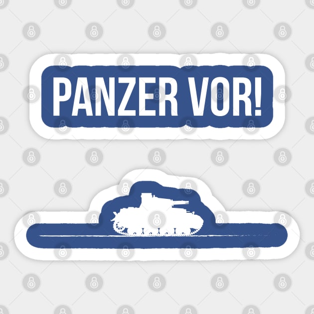 Panzer vor! Sticker by Stefaan